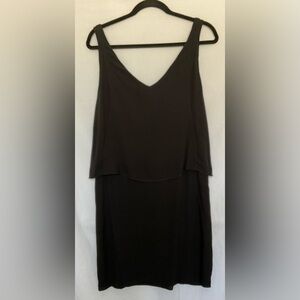 Babaton Black V-Neck Cocktail Dress